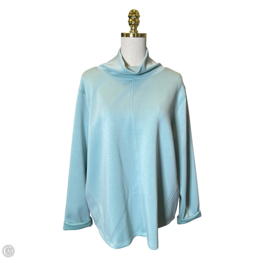 Sweater By Stylus In Aqua, Size: L