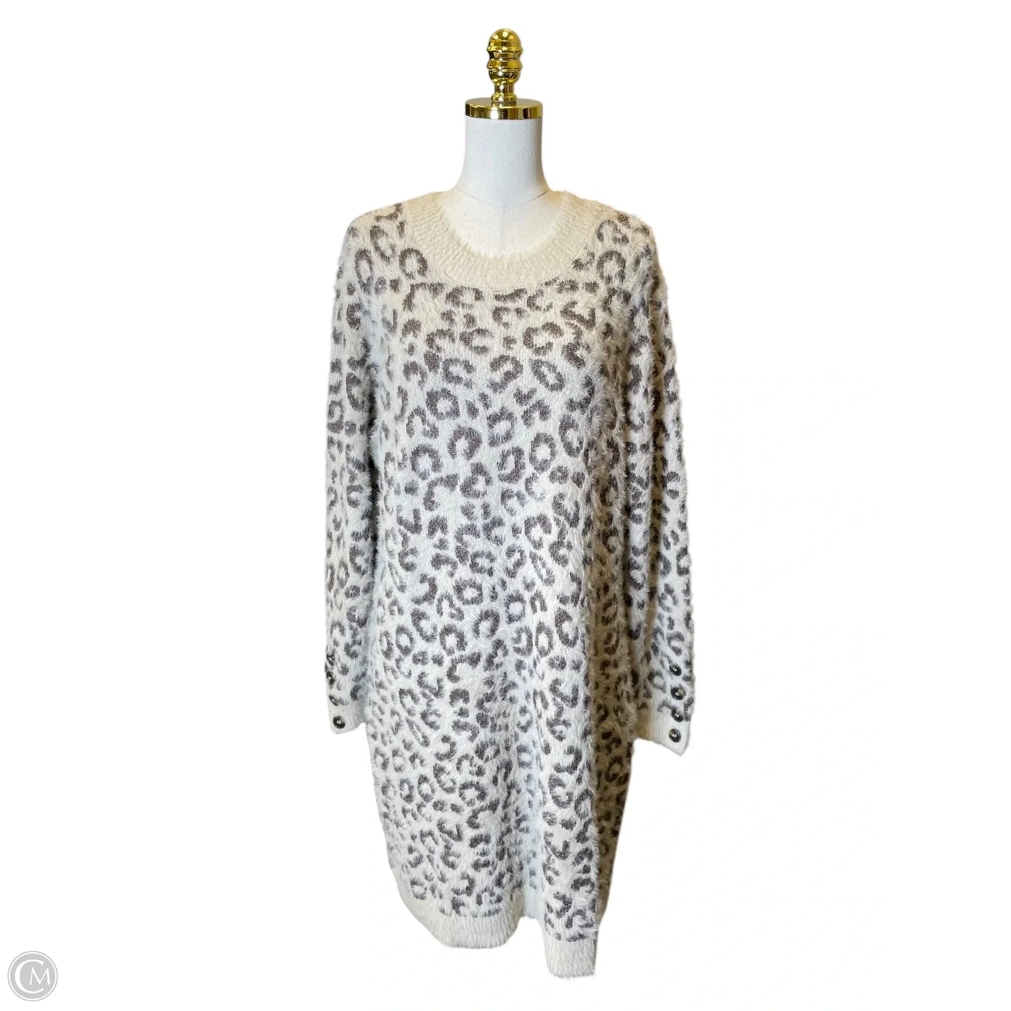 Dress Sweater By Maurices In Animal Print, Size: 2x