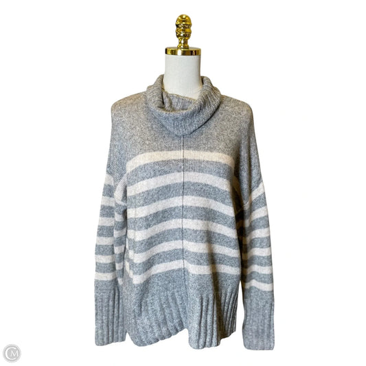 Sweater By Sonoma In Grey & Pink, Size: M