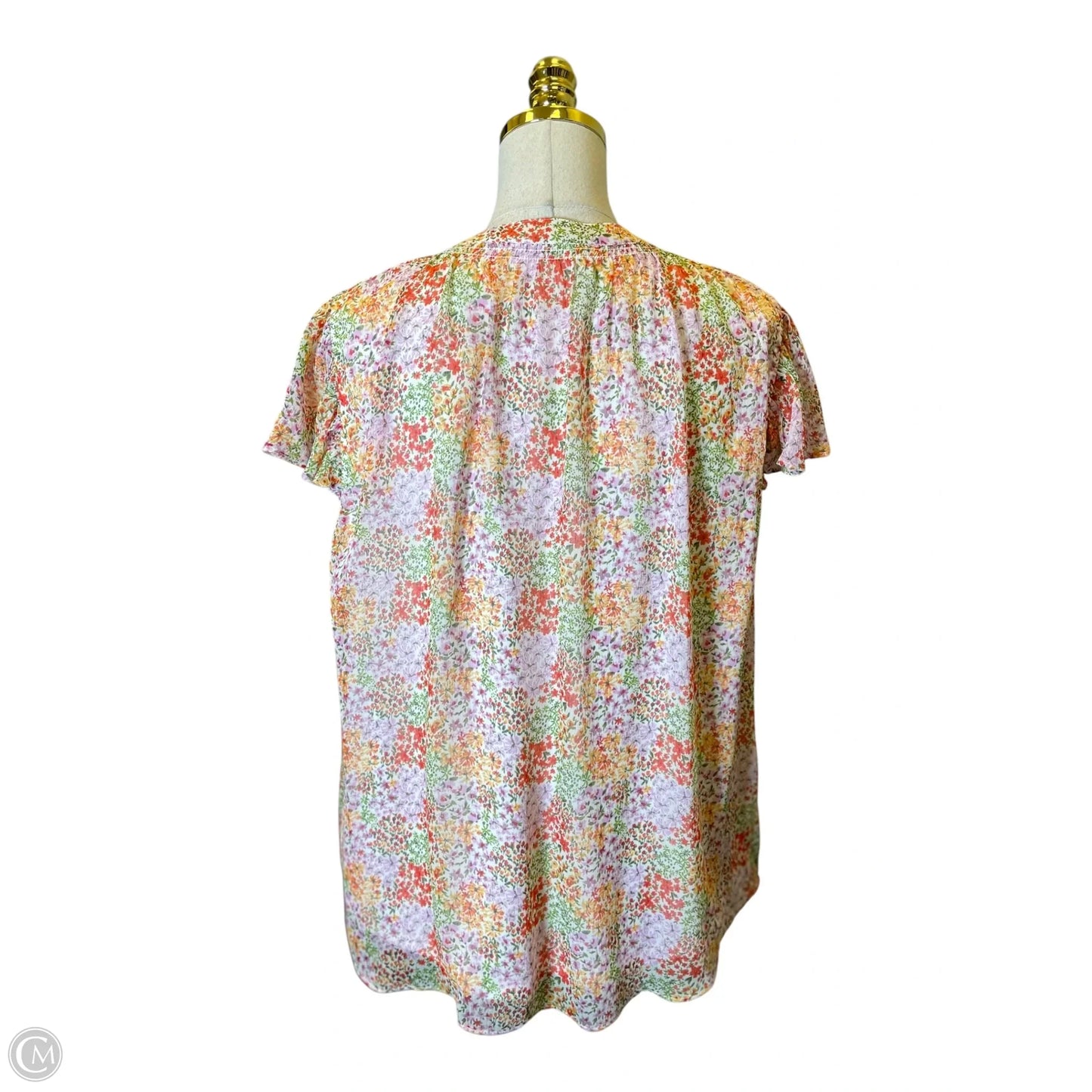 Blouse Long Sleeve By Max Studio In Geometric Pattern, Size: 2x