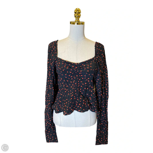 Top Long Sleeve By Free People In Multi-colored, Size: L