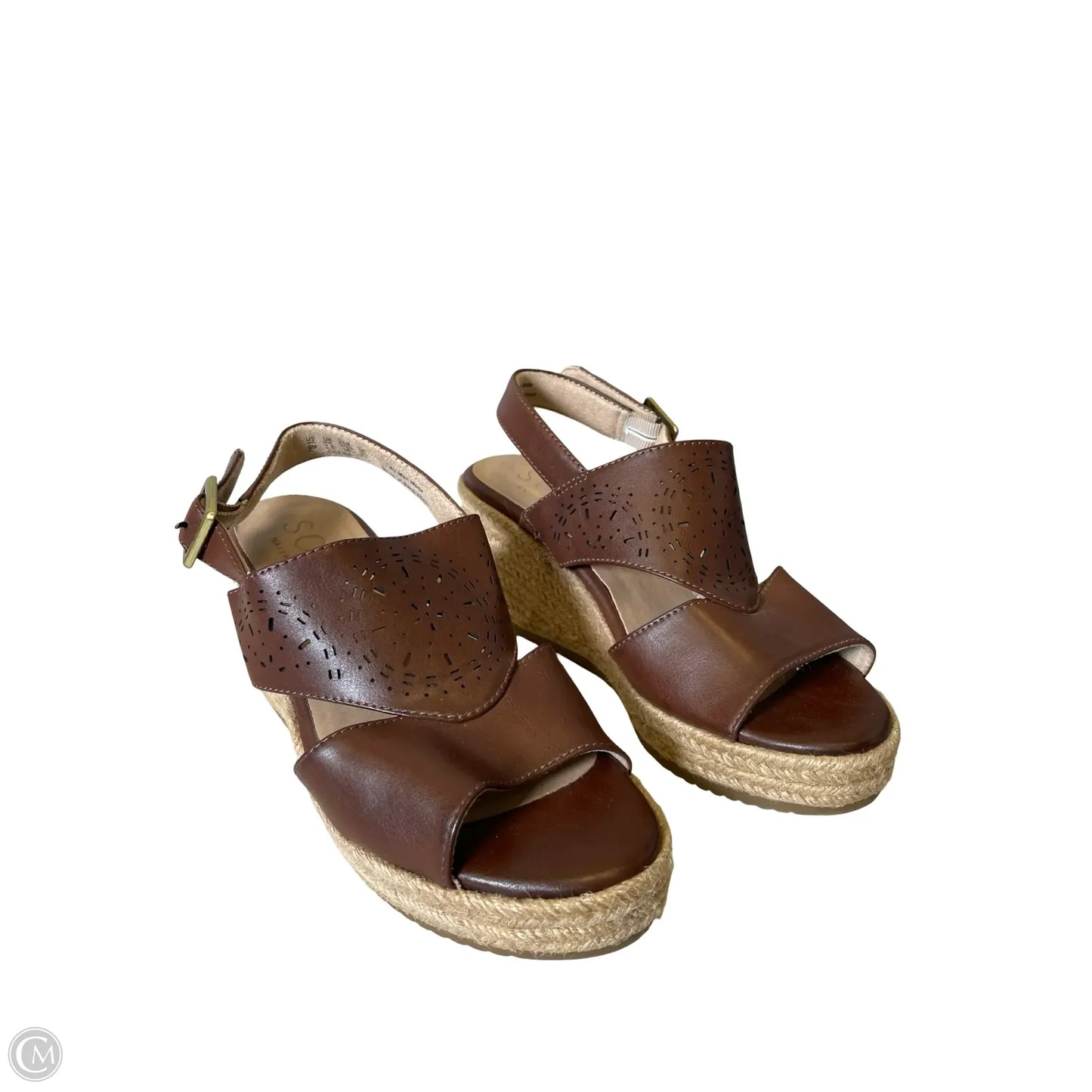 Shoes Heels Wedge By Naturalizer In Brown, Size: 6