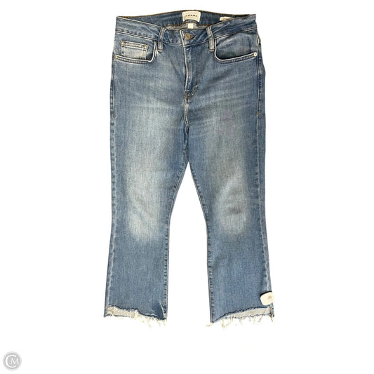 Jeans Boot Cut By Frame In Blue, Size: 8