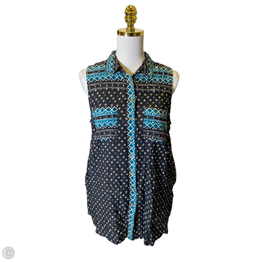 Blouse Sleeveless By Anthropologie In Multi-colored, Size: S