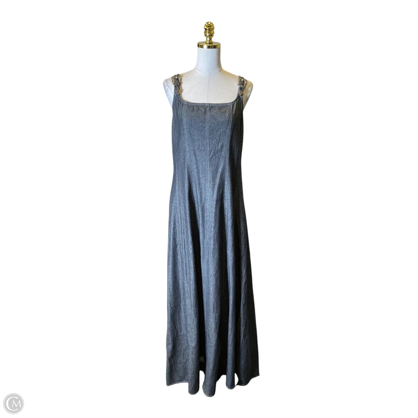 Dress Casual Maxi By Rock & Roll In Grey, Size: L