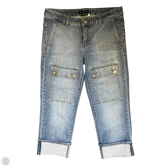 Jeans Cropped By Banana Republic In Blue, Size: 8