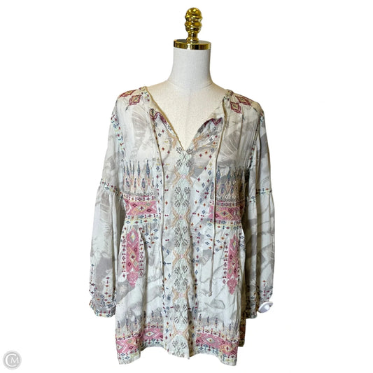Top Long Sleeve Designer By Johnny Was In Multi-colored, Size: M