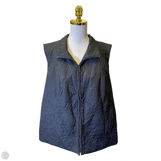 Vest Puffer & Quilted By Dressbarn In Black, Size: 3x