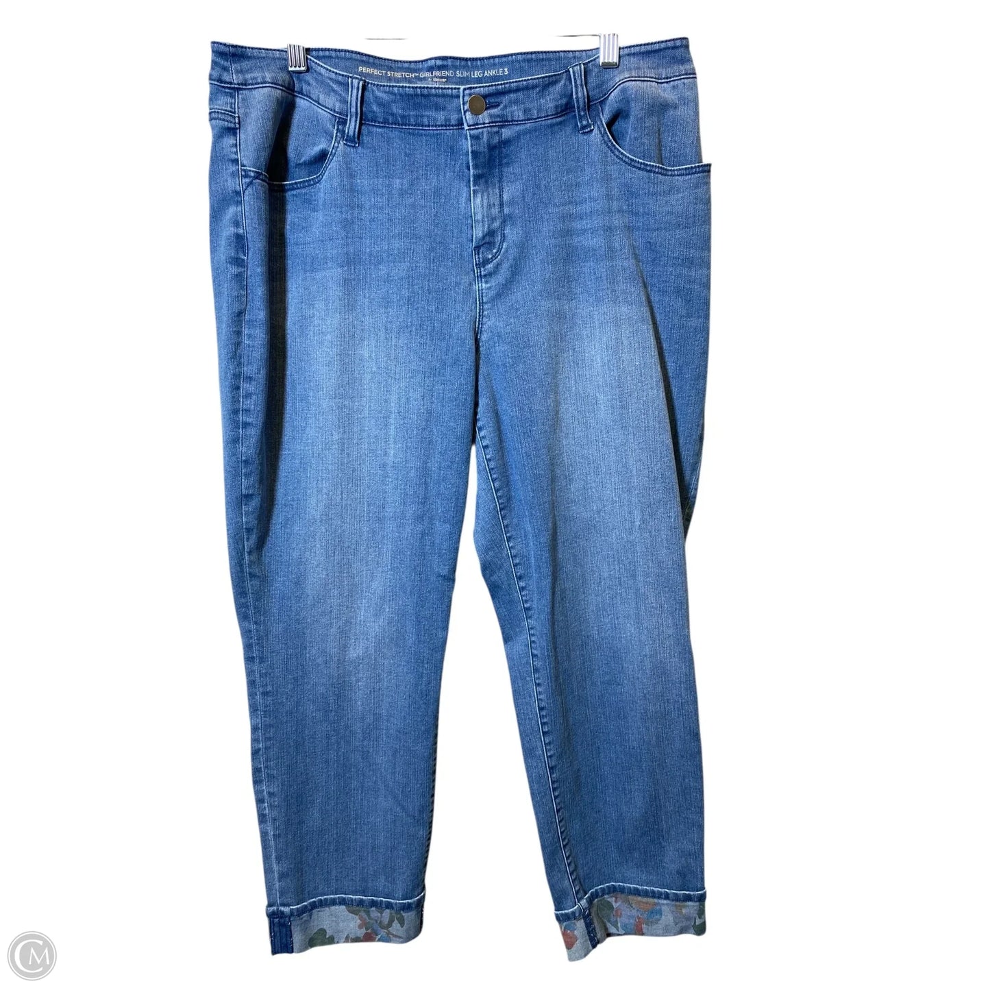 Jeans Cropped By Chicos In Blue, Size: 14