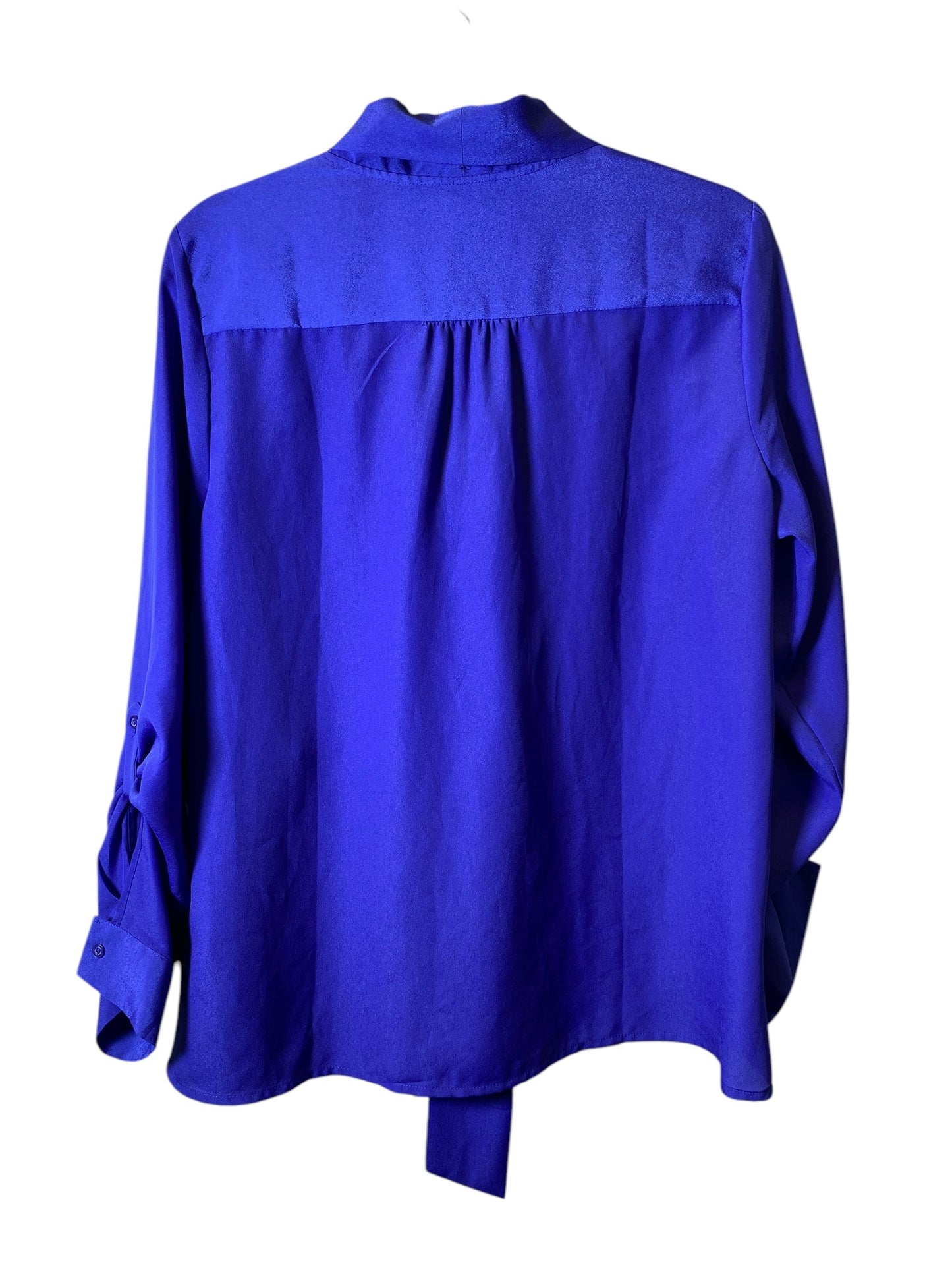 Top Long Sleeve By Banana Republic In Blue, Size: Xl