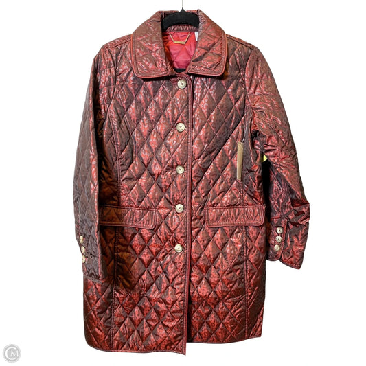 Jacket Moto By Chicos In Animal Print, Size: M