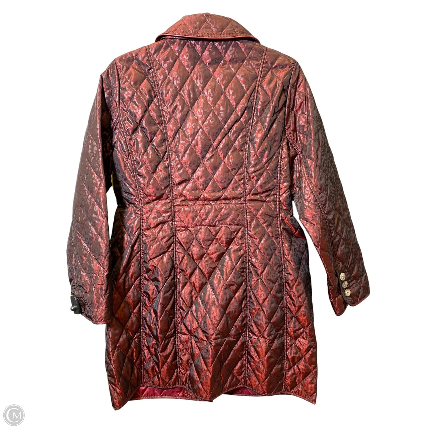 Jacket Moto By Chicos In Animal Print, Size: M
