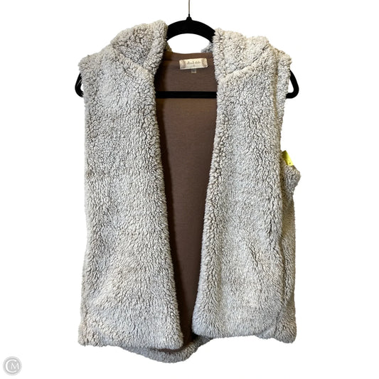 Vest Faux Fur & Sherpa By Altard State In Brown & White, Size: S