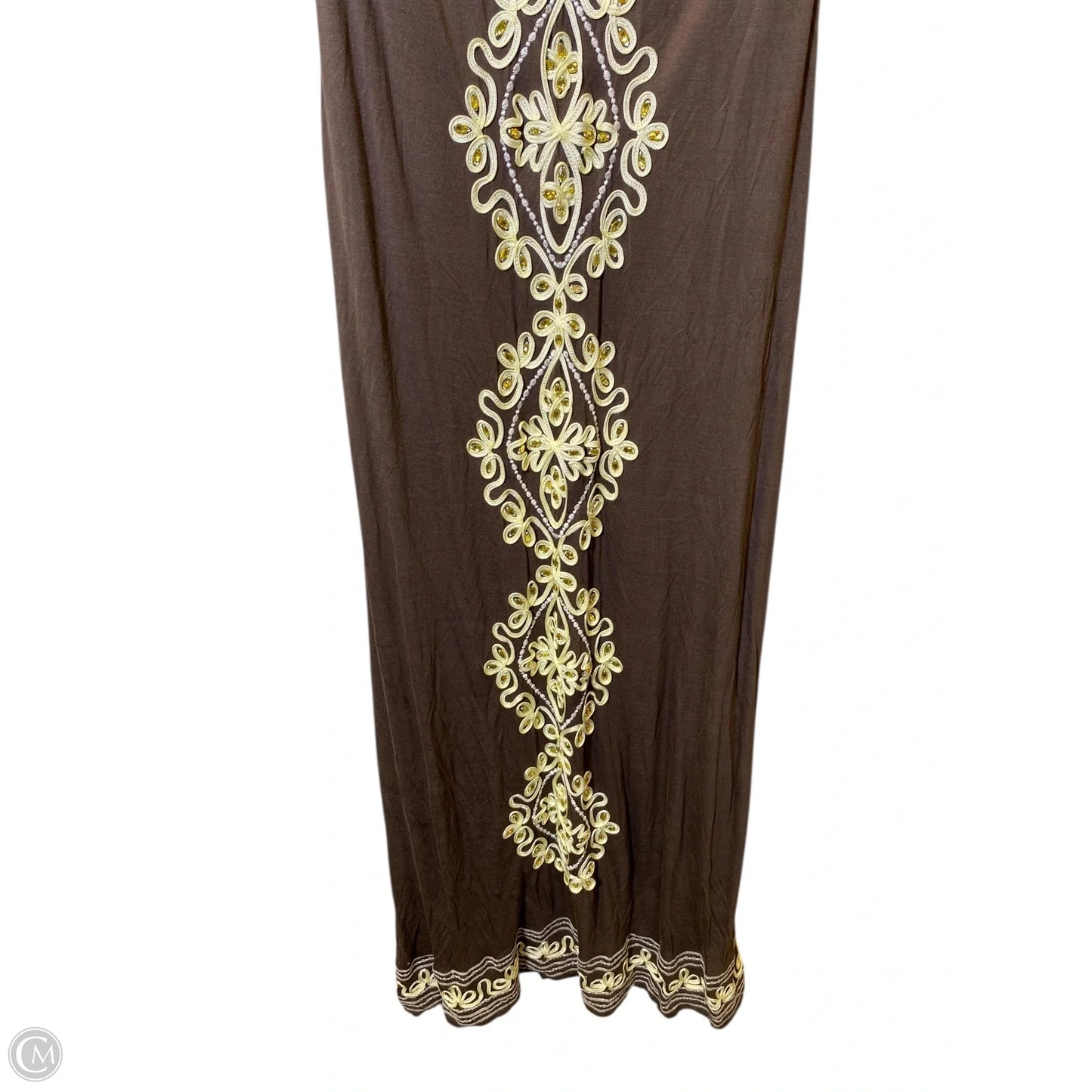 Dress Casual Maxi By Inc In Brown & Cream, Size: M