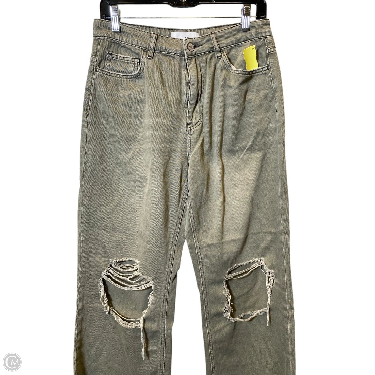 Jeans Wide Leg By Vervet In Green, Size: 6