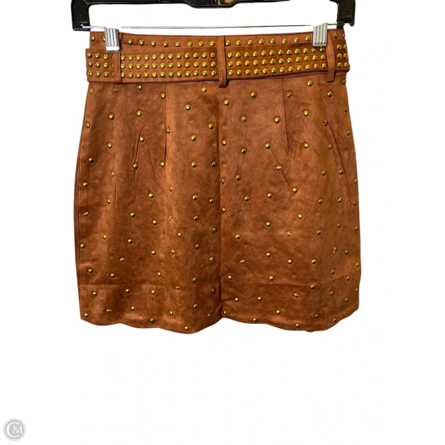 Skirt Mini & Short By Clothes Mentor In Camel, Size: S