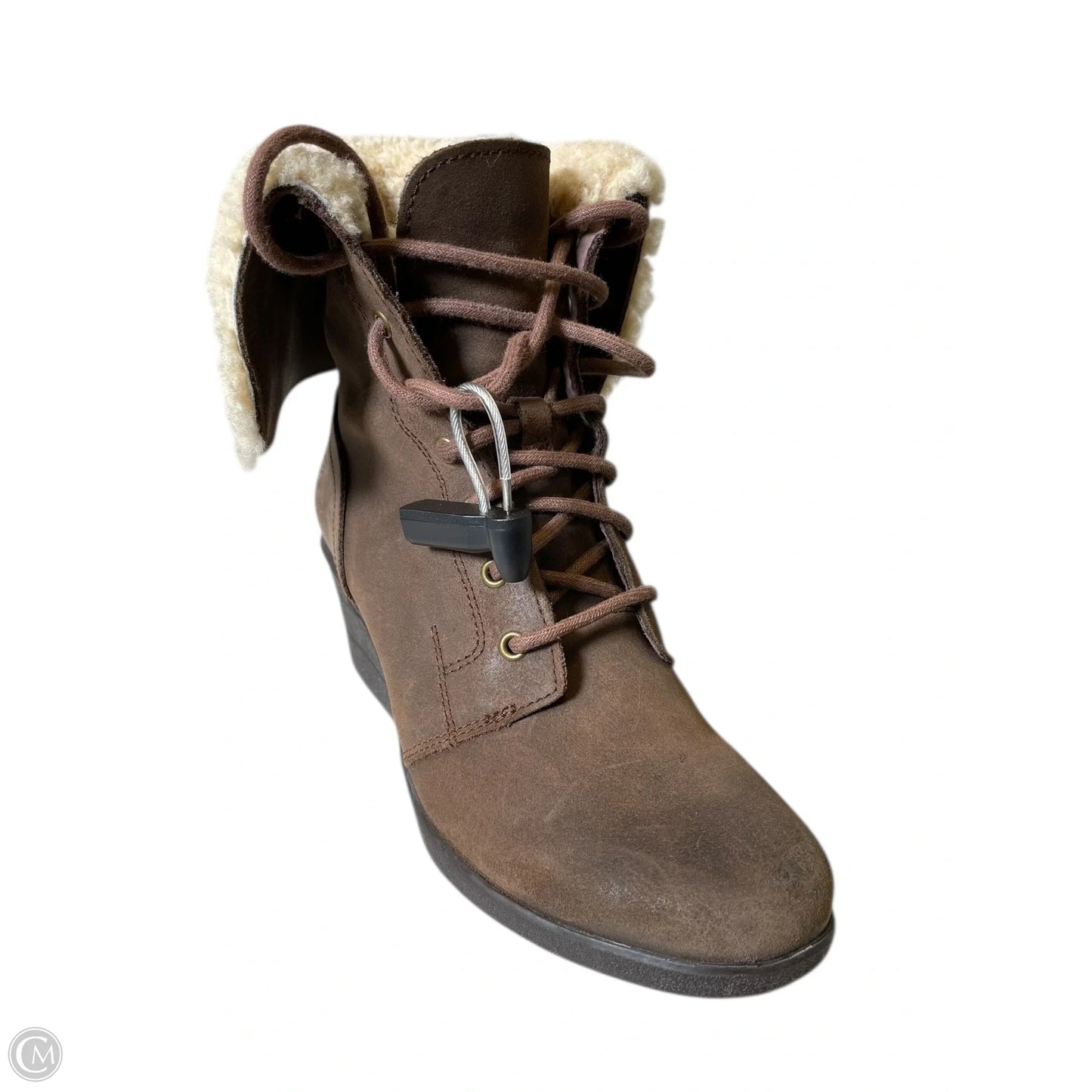 Boots Designer By Ugg In Brown, Size: 8