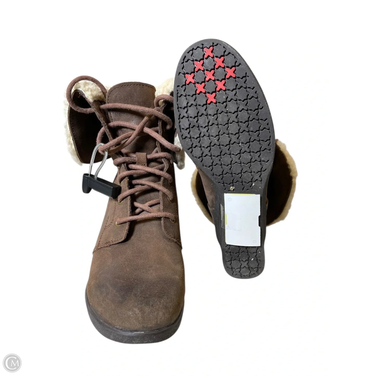 Boots Designer By Ugg In Brown, Size: 8