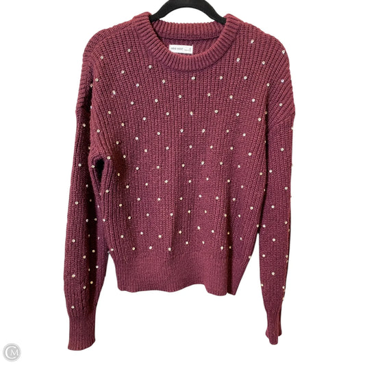 Sweater By Nine West In Maroon, Size: M