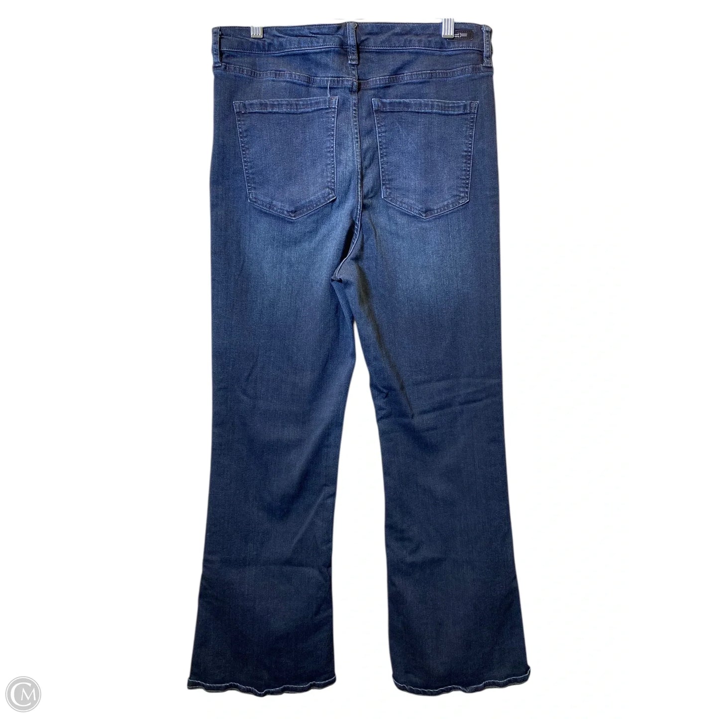 Jeans Flared By Liverpool In Blue Denim, Size: 14