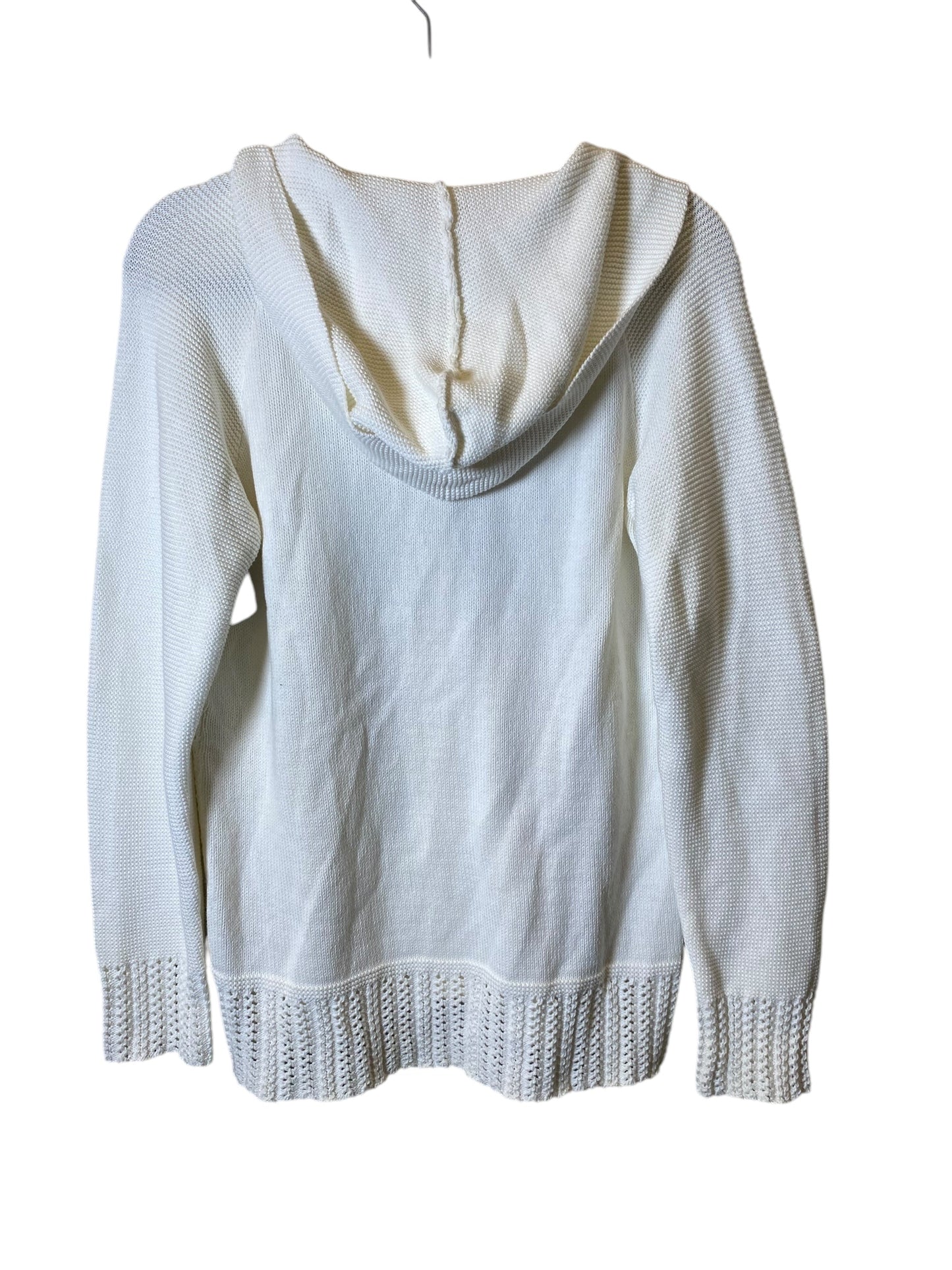 Sweater By Liz Claiborne In White, Size: L