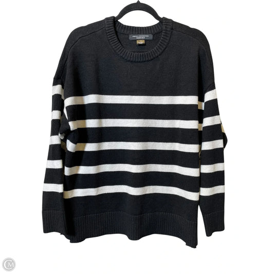 Sweater By French Connection In Black & White, Size: L