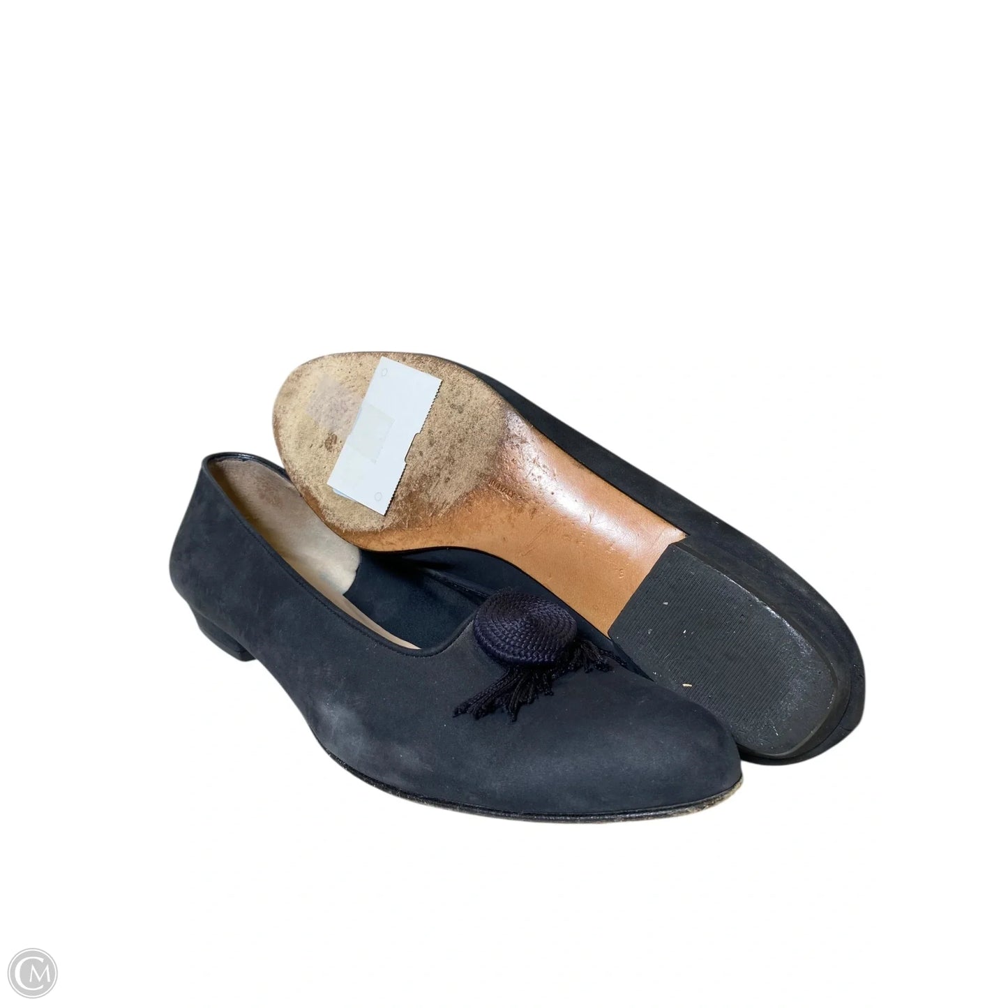 Shoes Luxury Designer By Ferragamo In Navy, Size: 10