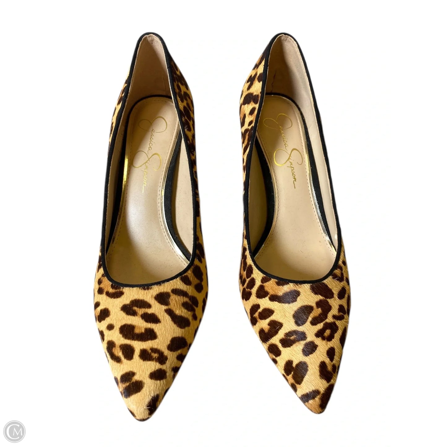 Shoes Heels Kitten By Jessica Simpson In Animal Print, Size: 8