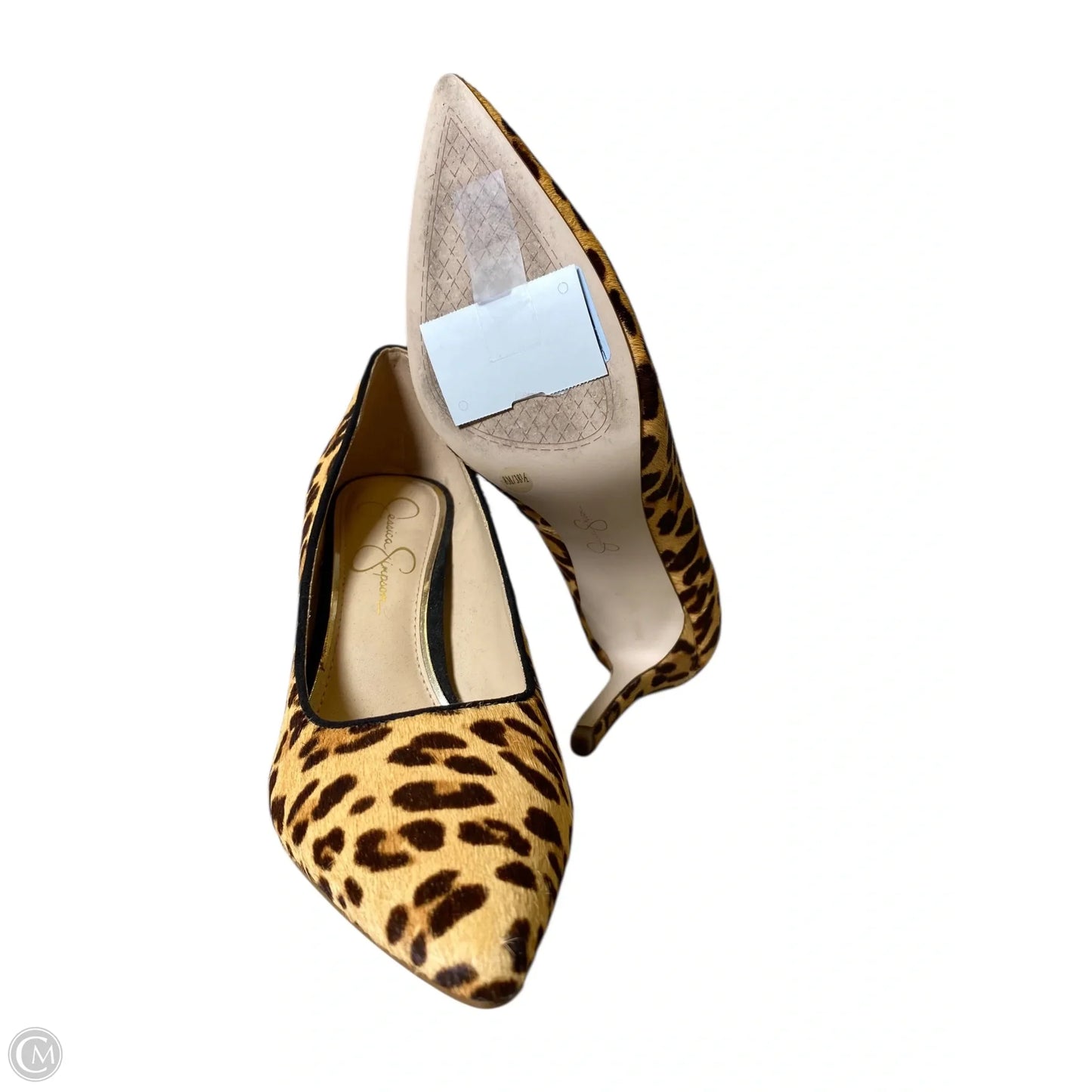 Shoes Heels Kitten By Jessica Simpson In Animal Print, Size: 8