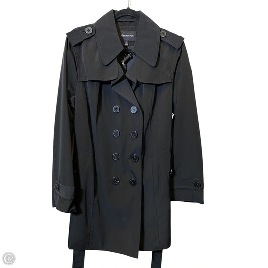 Coat Trench Coat By London Fog In Black, Size: L