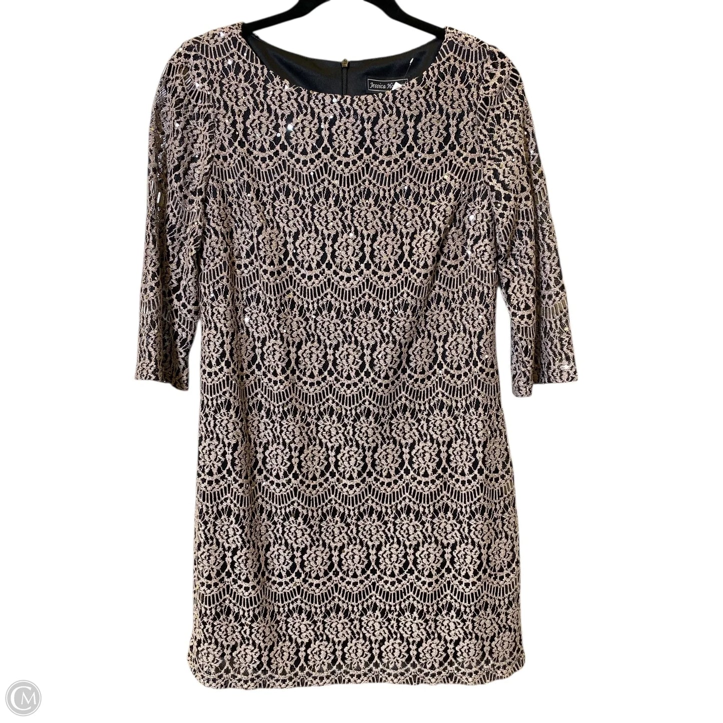 Dress Casual Short By Jessica Howard In Blue & Tan, Size: L