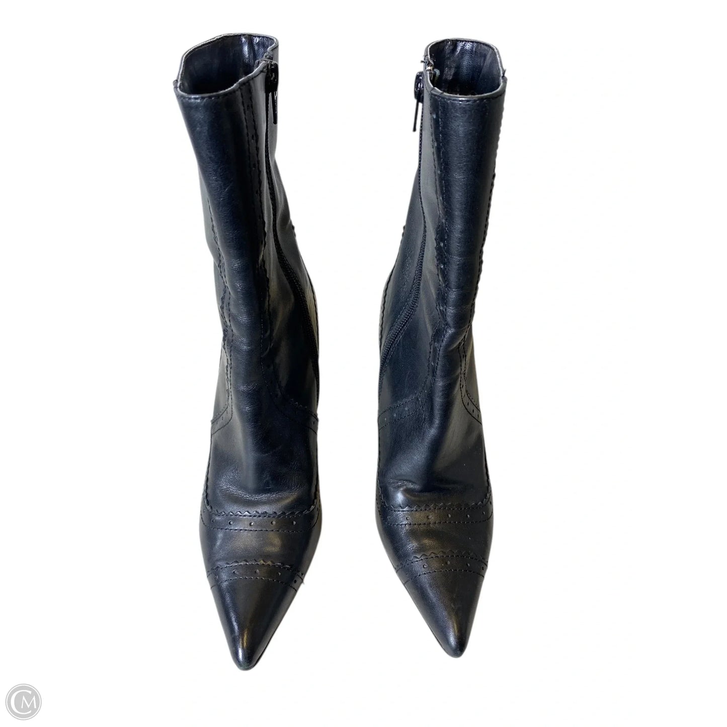 Boots Mid-calf Heels By Nine West In Black, Size: 6.5