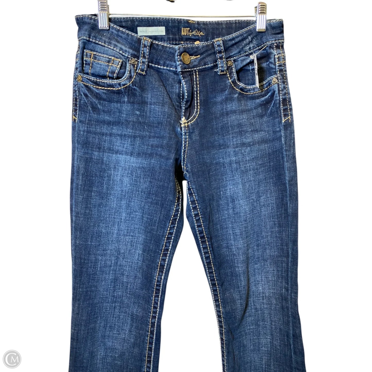 Jeans Flared By Kut In Blue Denim, Size: 6l