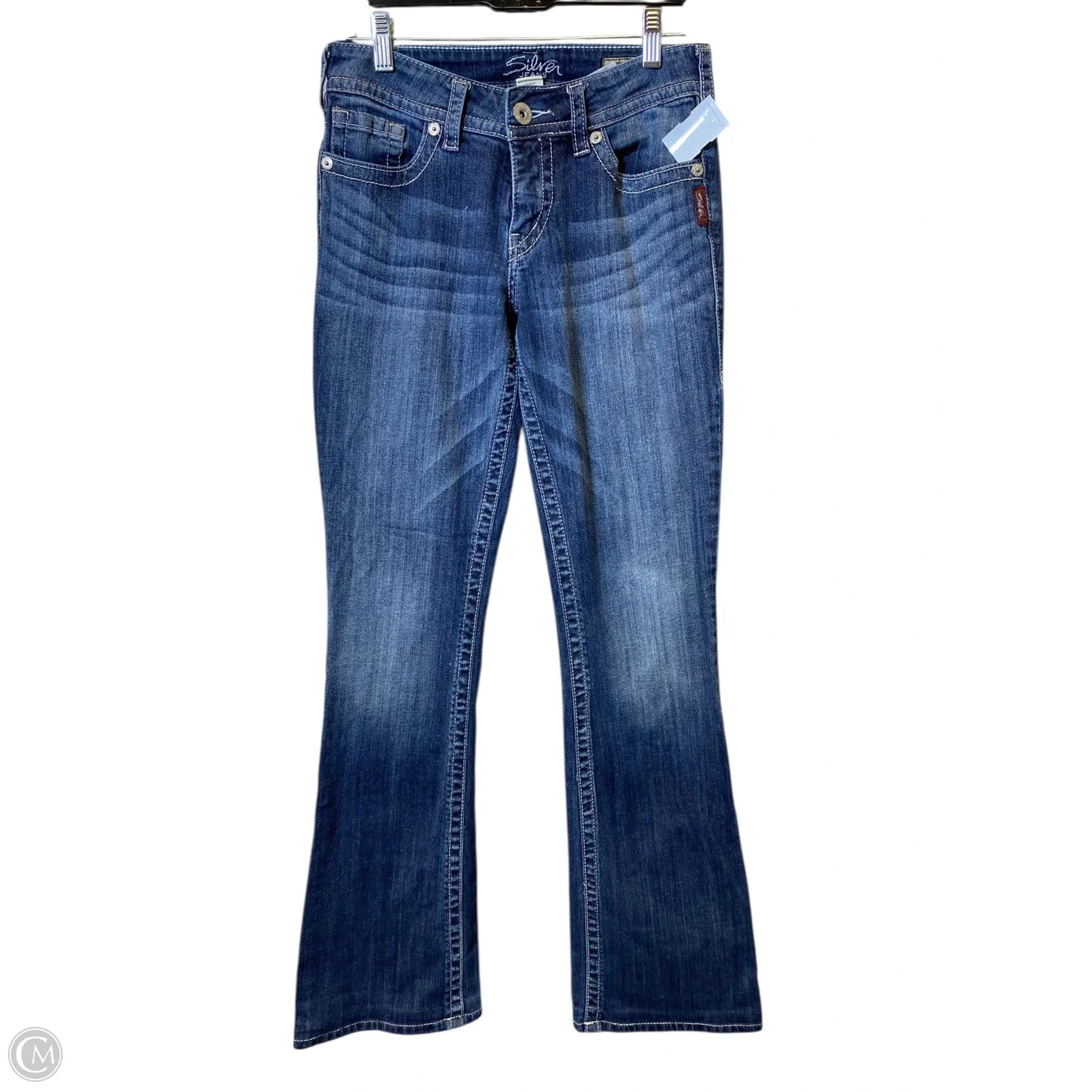 Jeans Flared By Silver In Blue Denim, Size: 6
