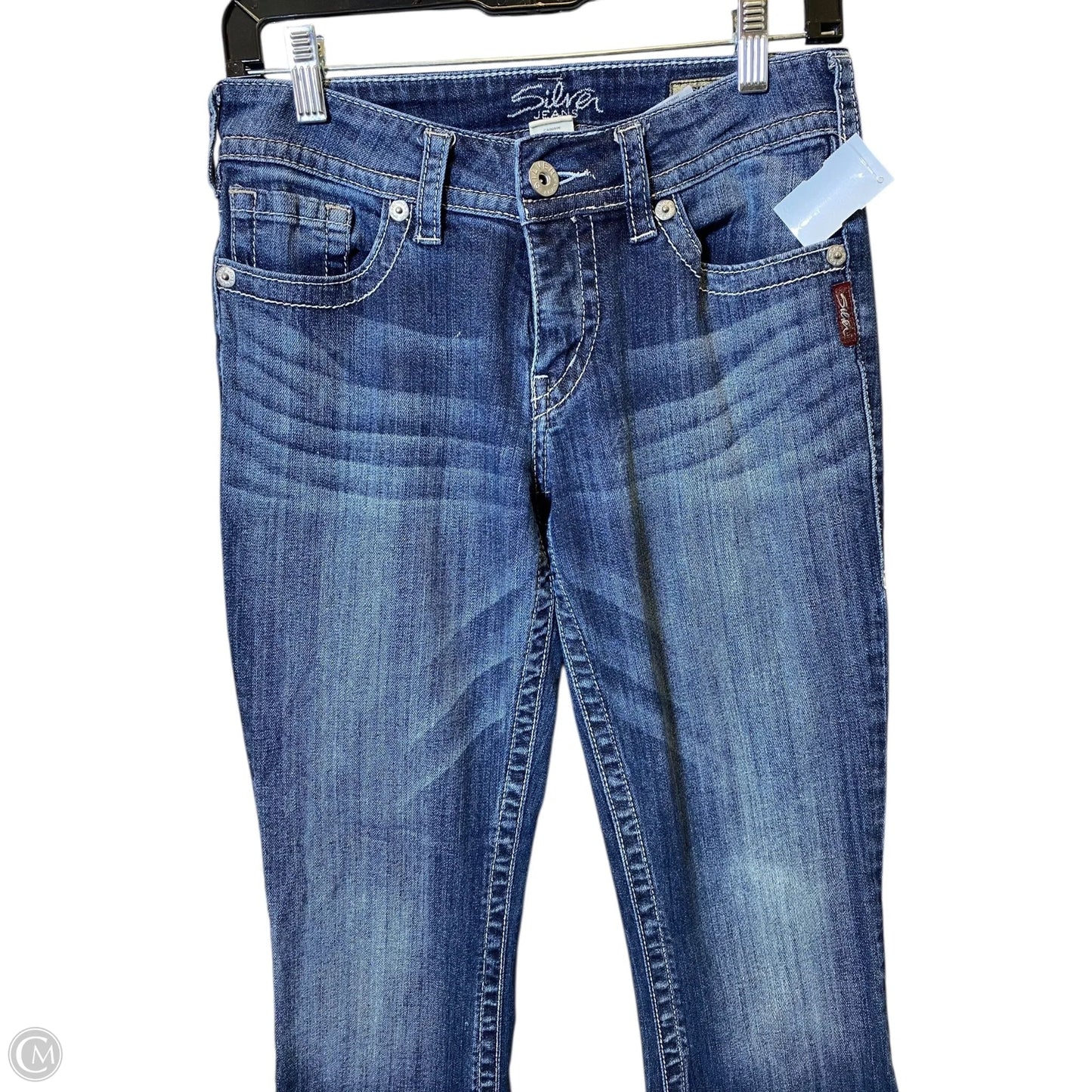 Jeans Flared By Silver In Blue Denim, Size: 6