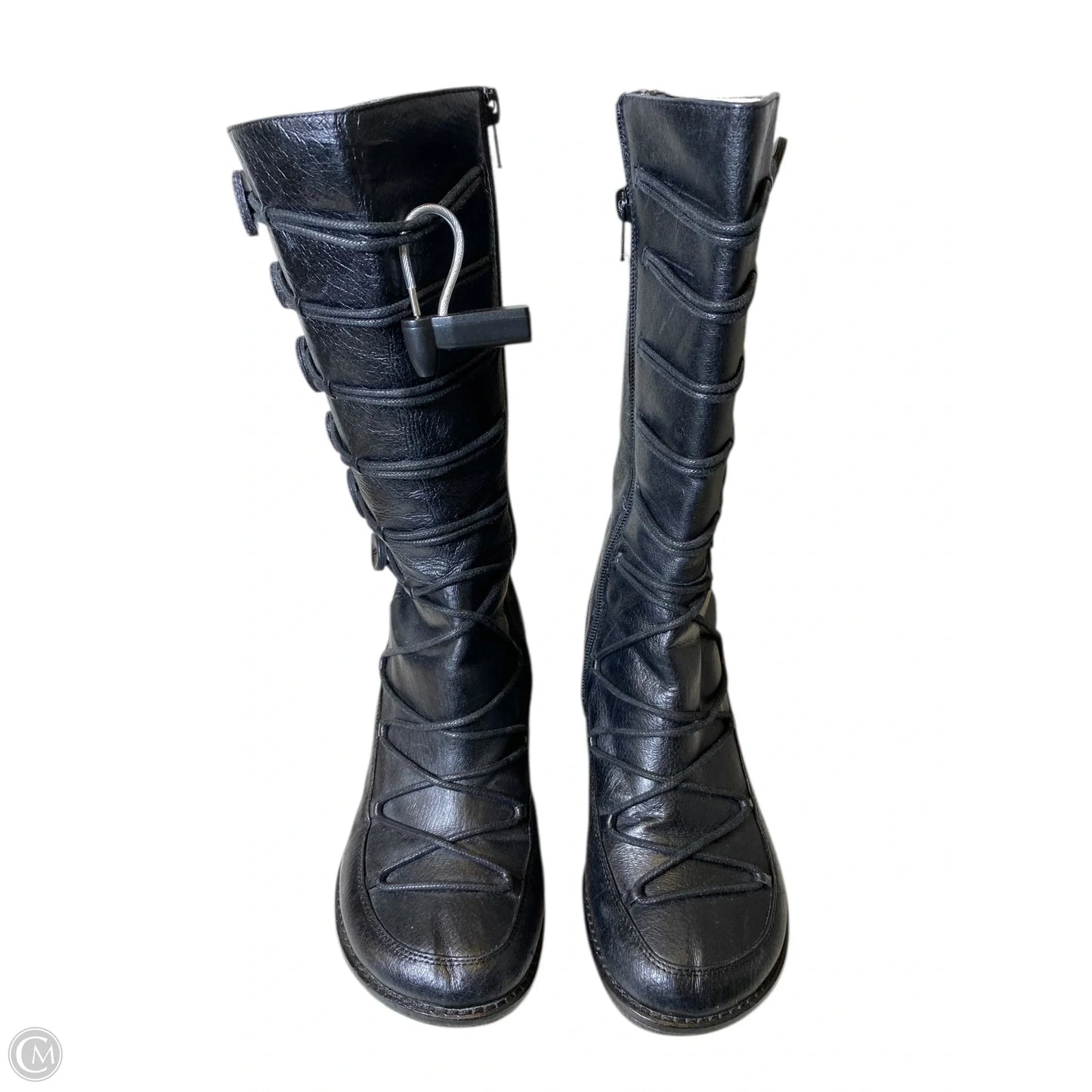 Boots Mid-calf Heels By Miz Mooz In Black, Size: 6