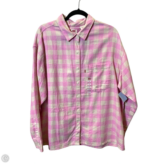 Top Long Sleeve By Levis In Animal Print, Size: Xl