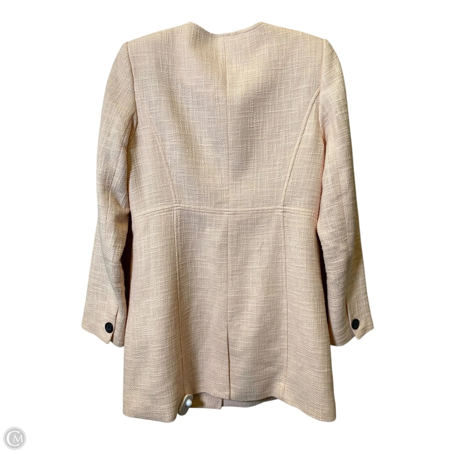 Blazer Designer By Karl Lagerfeld In Peach, Size: 4