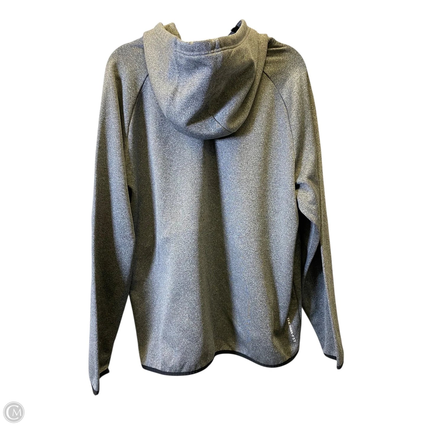 Athletic Sweatshirt Hoodie By Nike In Grey, Size: Xl