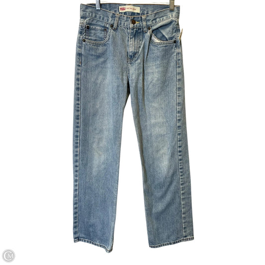 Jeans Straight By Levis In Blue Denim, Size: 4