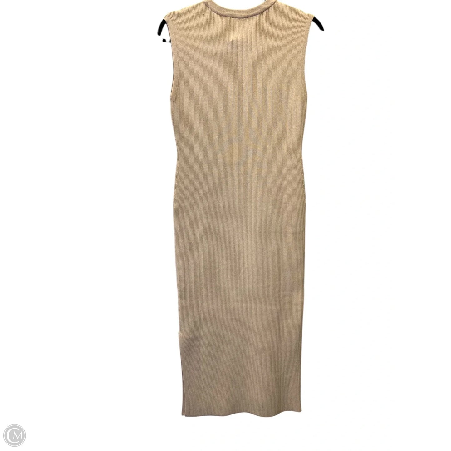 Dress Casual Midi By Express In Tan, Size: M