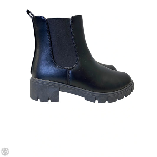 Boots Mid-calf Heels By Clothes Mentor In Black, Size: 9