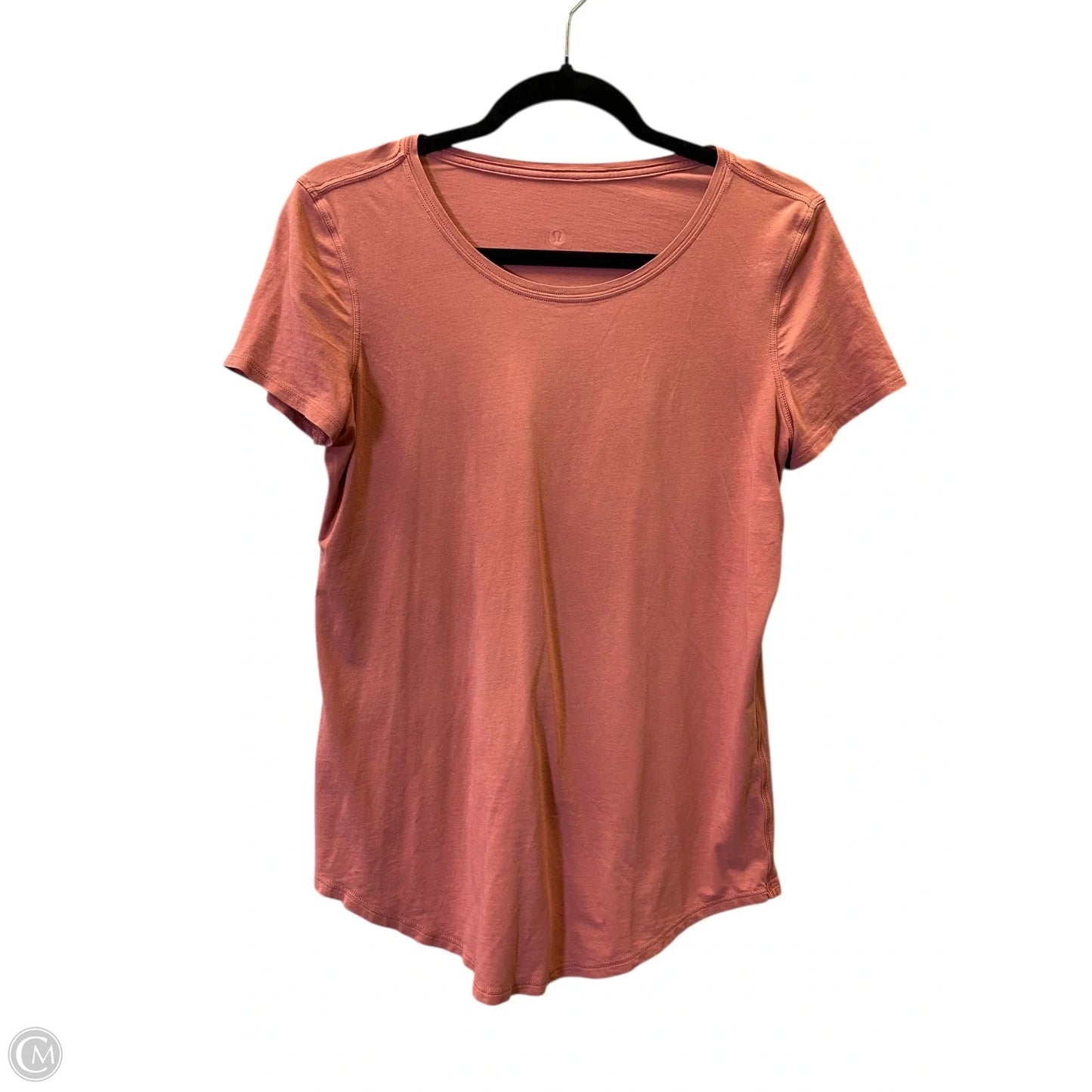 Athletic Top Short Sleeve By Lululemon In Pink, Size: S