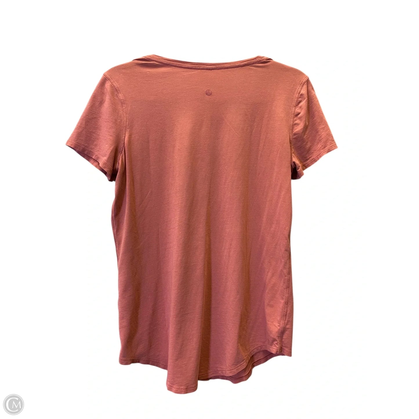 Athletic Top Short Sleeve By Lululemon In Pink, Size: S