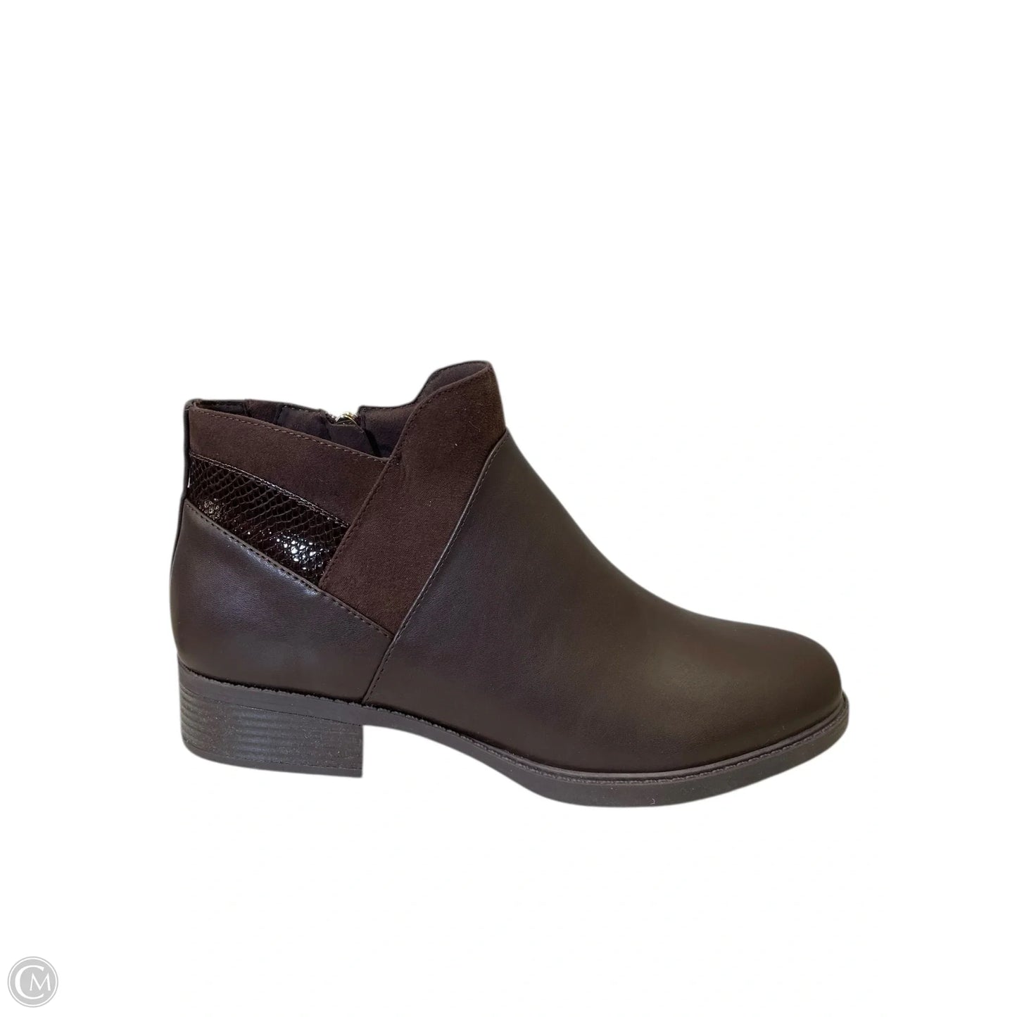 Boots Ankle Flats By Easy Spirit In Brown, Size: 11