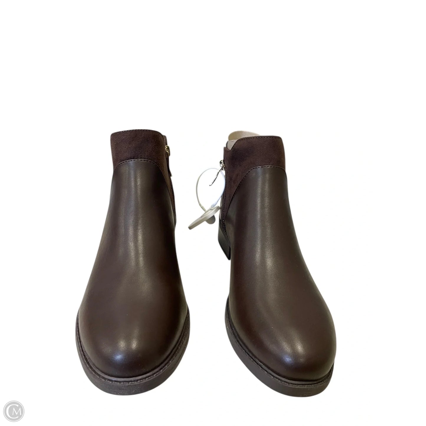 Boots Ankle Flats By Easy Spirit In Brown, Size: 11