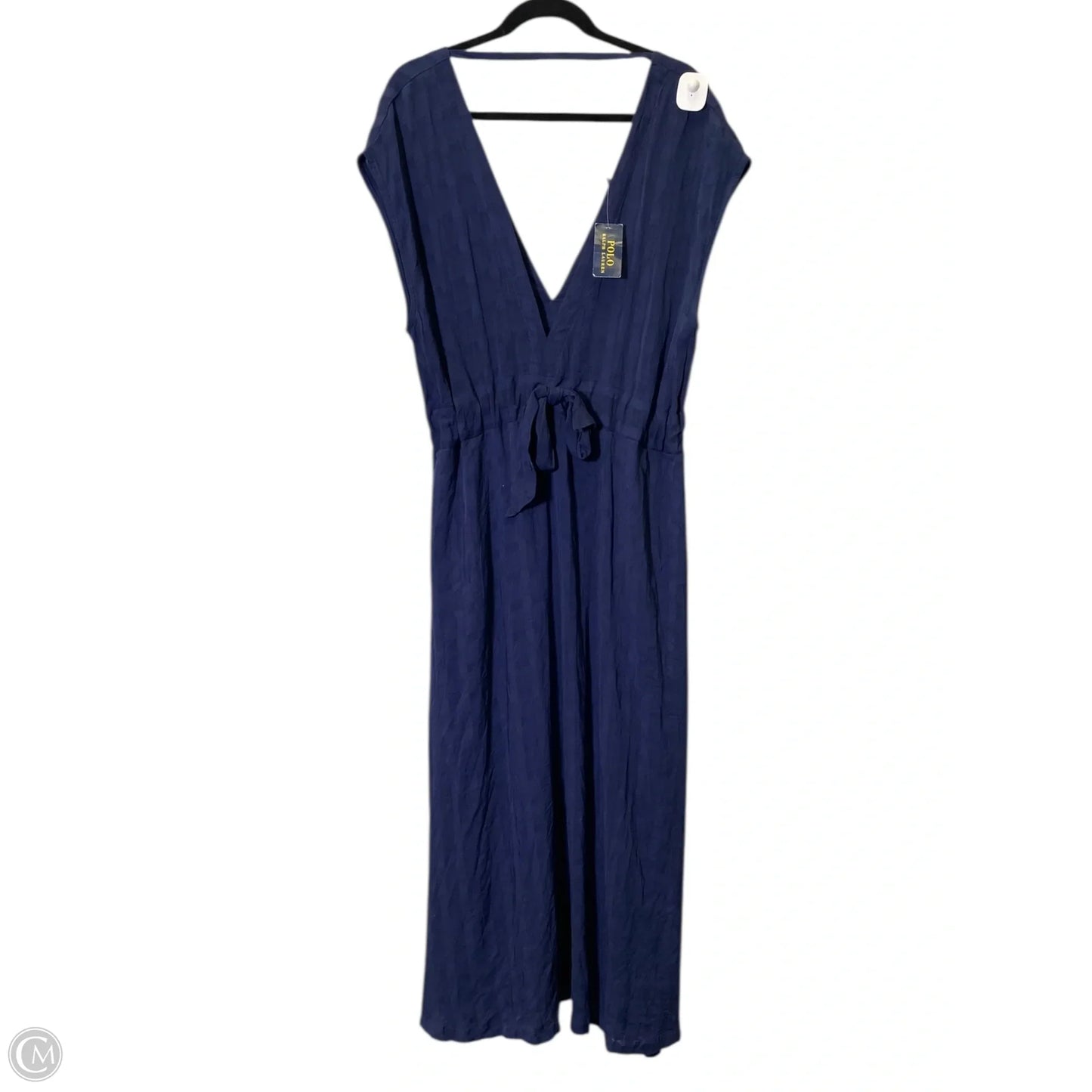 Dress Casual Maxi By Polo Ralph Lauren In Blue, Size: L