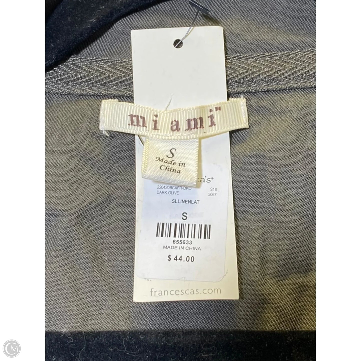 Jacket Other By Miami In Green, Size: S