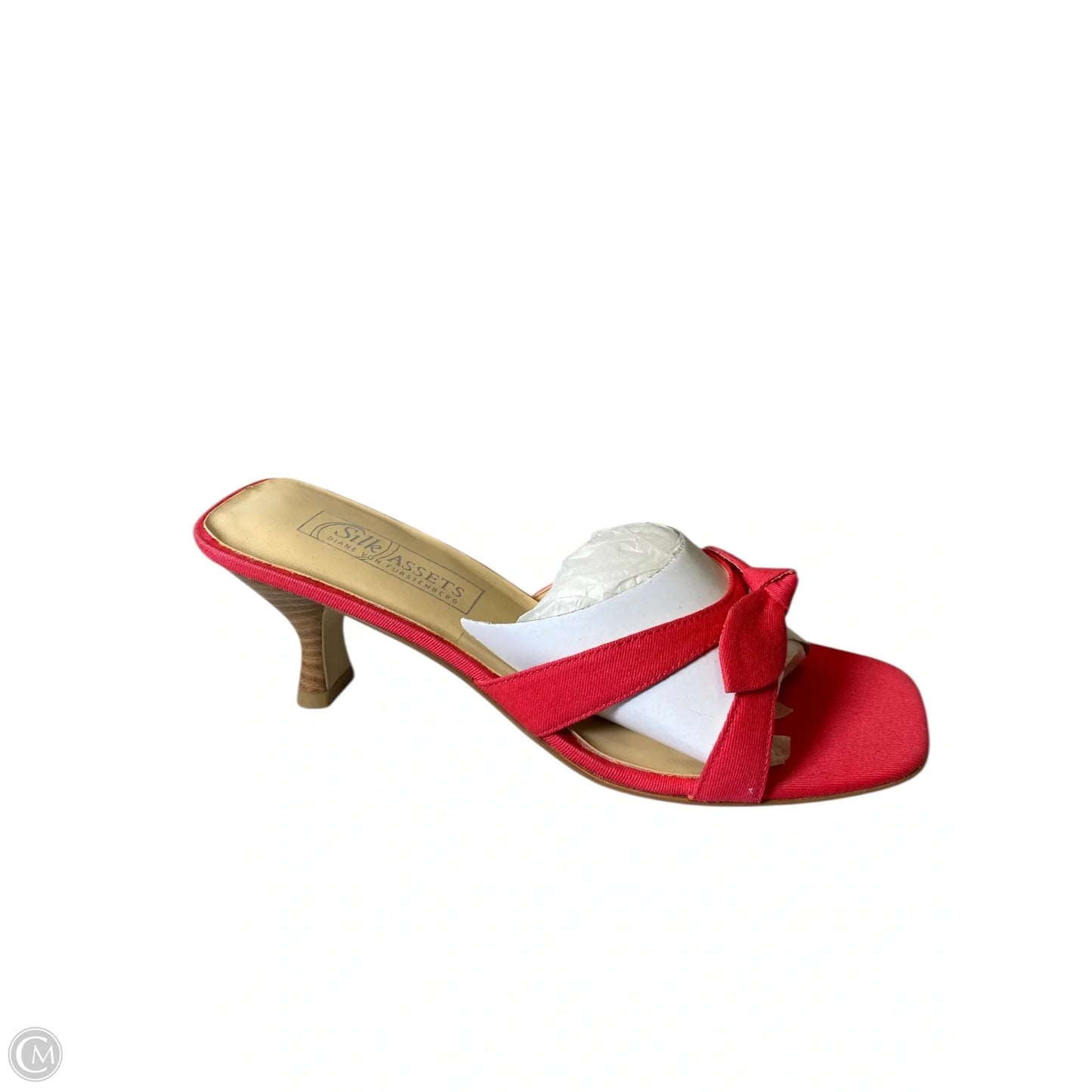 Shoes Heels Kitten By Silk Club In Orange, Size: 8