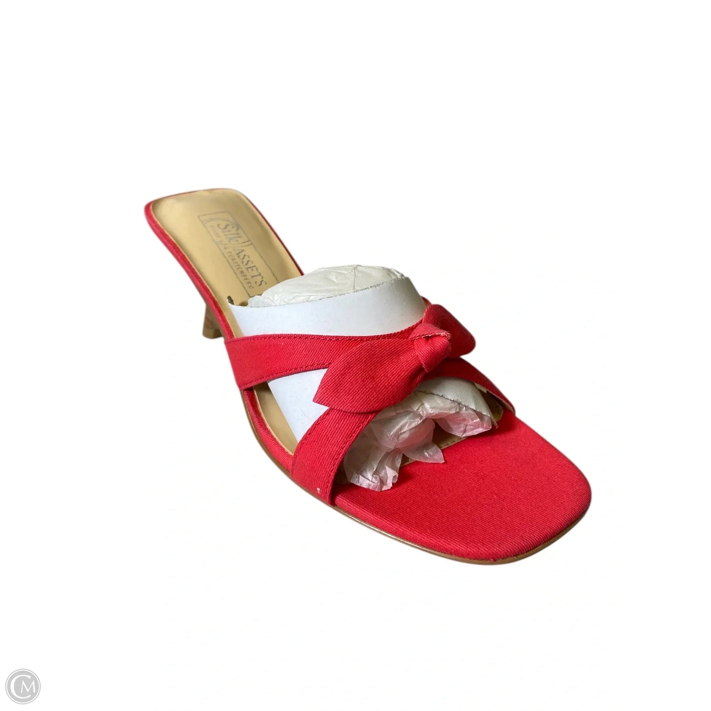 Shoes Heels Kitten By Silk Club In Orange, Size: 8